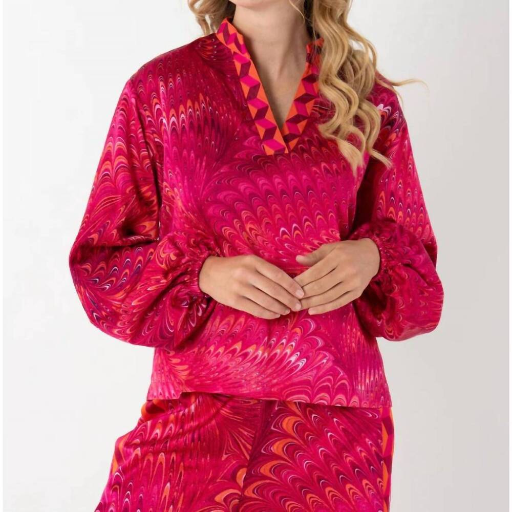 NEW EMILY MCCARTHY lolli top in hot pink venetian